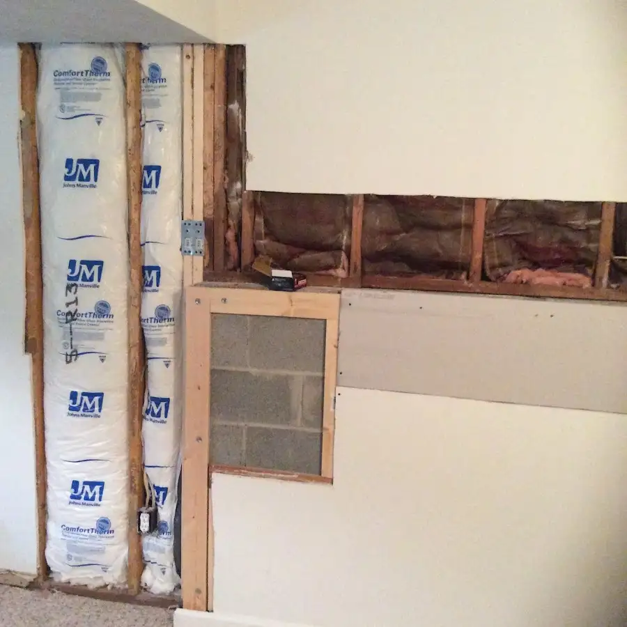 Wall insulation replacement during Contents Cleaning & Restoration in Imperial Beach